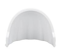 Dioche Cubierta de Plástico ABS para Cámara de Seguridad para Exteriores, Parasol para Lluvia y Sol, para Cámaras de Vigilancia Hemisféricas y con Cabeza Esférica, Funda Protectora (White)