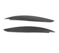 Dioche Cubierta Delantera 2 Uds Embellecedor de Cejas para Faros Delanteros para la Serie E81 E82 E87 E88 - Párpados Elegantes y Ligeros para Coche (Estilo de Fibra de Carbono)