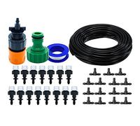 Dioche de Riego por Goteo de 33 Pies - Kit de Manguera de Riego Automático para Jardín y Césped - Incluye Boquillas Fáciles de Limpiar y Diseño de Prevención de Obstrucciones