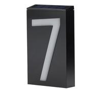 Dioche Dirección Nu Luz de Señal de Número LED de Energía Solar para Exteriores | Señal de Dirección Energéticamente Eficiente para Casas, Hoteles y Tiendas | 6 Luces LED Brillantes | Resistente a