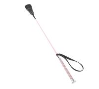 Dioche Doma Ecuestre Duradera Látigo para Montar Cultivo Ecuestre - Diseño Antideslizante de 68 Cm Fibra de PC Resistente con Punta de Cuero - Elegante Nichapado - para Doma y Entrenamiento - (Pink)