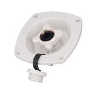 Dioche Entrada de Montaje Empotrado Entrada de Agua para Montaje en Pared RV | de Agua Urbana Regulada por Presión con Conector Rápido | Apto para Remolque, Caravana, Barco | Material ABS Duradero