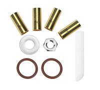 Dioche Especialidades Casilleros Basculantes Kit de Inserción de Eje de Extremo de Leva Doble con Casilleros Basculantes de Metal de 9 Piezas | Inserto de Eje Basculante de Metal Duradero para