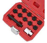 Dioche Extractor de Casquillos de Bloqueo, 12 Uds., Instalador de Removedor de Juego de Tuercas de Rueda de Bloqueo Antirrobo para Clase A/B/C/GLK//CLS/CLK/E/SL/SLK/M/R
