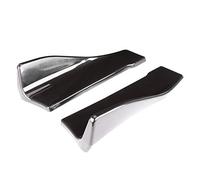 Dioche Faldón Lateral de Carbono 2 Faldones Laterales Universales para Difusor de Parachoques Trasero Negro Brillante con Tornillos de Montaje para una Aerodinámica Mejorada y una Apariencia Elegante