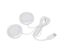 Dioche Foco Ultra Delgado Cabezales Duales Mini Foco LED Ultrafino 5 V USB Iluminación Interior Exhibición de Joyería Modelo de Luz Escaparate Accesorio Montable de Luz