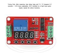 Dioche Frm01 Frm01 Timer Temporizador de Ciclo de relé de Retardo de Automatización - Temporización Ajustable hasta 270 Horas con Modos de Bucle Infinito y Finito - Interfaz de 3 Cables Fácil de