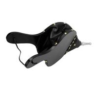 Dioche Fuelle para Hoyo Fuelle Manual para Chimenea para Uso en Barbacoas y Chimeneas de Carbón Al Aire Libre - Soplador de Aire de Madera y Cuero de PU Resistente Al Calor con Boquilla Plateada -