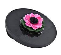 Dioche Fuente Solar Flotante Bomba de Agua para Fuente Solar - Mini con Energía para Bebederos para Pájaros Y Estanques de Jardín - 4 Estilos de Rociado - Y Fácil de Usar (loto 2)