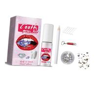 Dioche Gemas para Dientes Orales, Adornos de Dientes de Cristal, Joyería, Decoración de de Color Transparente, Kit de Herramientas para Mejorar la Sonrisa y Ocasiones Especiales