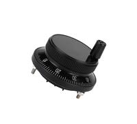 Dioche Generador Manual Codificador de Impulsos de Volante Manual de 5 V y 60 Mm para Sistemas CNC - Alta Confiabilidad, Ultradelgado, Control con 100 Posiciones de Parada - IP54 y Blanco (BLACK)
