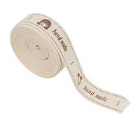 Dioche Hecho a Mano con Amor Cinta Natural de 1,5 Cm para Envolver Regalos - Ideal para Bodas, Fiestas y Manualidades de Bricolaje - 5 Yardas de Longitud (cabeza de mujer inglesa hecha a mano)