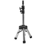 Dioche Herramienta de Entrenamiento de Peluquería Profesional Soporte de Cabeza de Peluca Ajustable Soporte de Trípode de Acero Inoxidable para Estilismo de Salón de Belleza 44 72 Cm (B1)