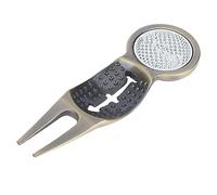 Dioche Herramienta de Reparación de Divot de Aleación de Zinc con Marcadores Magnéticos y Función de Dibujo Lineal para Entrenamiento y Práctica, Ligera Ligera (Bronce)