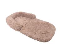 Dioche Human Dog Bed Cama para Perros Humanos Caqui - Cama Ergonómica Grande Antideslizante para Adultos y Mascotas - Tela Suave, Cálida y Transpirable Unir Estrechamente un Uso