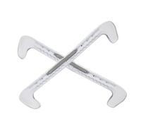 Dioche Ice Skates Protectores de Plástico Duro para Patines de Hielo, para Hockey y Patines Artísticos, Ajuste Universal con Ensamblaje Personalizado, Elige Entre 7 Colores (White)