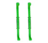 Dioche Ice Skates Protectores de Plástico Duro para Patines de Hielo, para Hockey y Patines Artísticos, Ajuste Universal con Ensamblaje Personalizado, Elige Entre 7 Colores (Green)