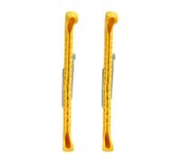 Dioche Ice Skates Protectores de Plástico Duro para Patines de Hielo, para Hockey y Patines Artísticos, Ajuste Universal con Ensamblaje Personalizado, Elige Entre 7 Colores (Yellow)