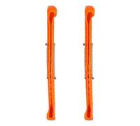 Dioche Ice Skates Protectores de Plástico Duro para Patines de Hielo, para Hockey y Patines Artísticos, Ajuste Universal con Ensamblaje Personalizado, Elige Entre 7 Colores (Orange)