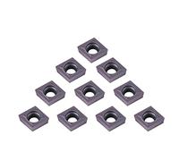 Dioche Inserts Lathe Ccmt060204 10 Uds. Puntas de Carburo CNC Insertos Cortador Torno Herramienta de Torneado CCMT09T304 VP15TF con Caja de Almacenamiento