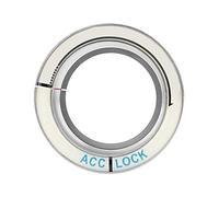 Dioche Interruptor de Encendido Luminoso del Coche del Agujero de la Llave del Círculo para 2005-2018 | Borde de Orificio para Llave de Aleación de Aluminio de Primera Calidad | Luz Nocturna (SILVER)