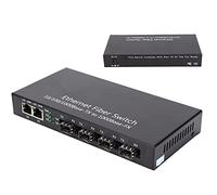 Dioche Interruptor de Fibra Convertidor de Medios Ethernet Convertidor de Medios Ethernet Rj45 10 100 1000M 4 Fibra 2 Puertos Modo único Fibra Dual para Ieee802.3Z AB 1000Basesxlx