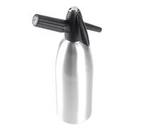 Dioche Isi Soda Maker Botella de Agua de Soda de Aluminio de Moda con Regulador de Presión | Bebidas Caseras con Infusión de Frutas | Capacidad de 1 Litro para Viajes y Uso Al Aire Libre (SILVER)