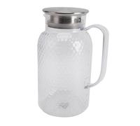 Dioche Jarra de Agua Acrílica con Tapa y Asa, Jarra Transparente para Bebidas de 1500ml para Limonada, Leche, té Helado, Hervidor de Agua Fría Resistente Al Calor (Estilo 3)