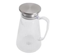 Dioche Jarra de Agua Acrílica con Tapa y Asa, Jarra Transparente para Bebidas de 1500ml para Limonada, Leche, té Helado, Hervidor de Agua Fría Resistente Al Calor (estilo 1)