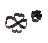 Dioche Juego de 8 Cortadores en Forma de Corazón, Troqueles de Punzonado de Cuero de Aleación de Acero Incisivo para Proyectos de Manualidades, para Cuero, Tela y con Cómoda Caja de Almacenamiento