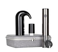Dioche Juego de Abridor de Vino Eléctrico + Decantador de Vino + Tapón de Vacío + Cortador de Papel de Aluminio + Incluye Bolsa de Almacenamiento, Elección de Regalo perfecta. (BLACK #65)