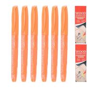 Dioche Juego de Bolígrafos para Quemar Madera, 6 uds., Tintes Termosensibles, Rotuladores de Pirograbado de Punta Ancha para Manualidades, Carpintería y Proyectos de Bricolaje, Resina