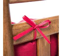 Dioche Juego de Cojines para Silla Mecedora Plegables para Exteriores, Cojín Grueso de Espuma de Poliuretano para Asiento y Respaldo para Bancos de Jardín, 10 Cm, Ultrasuave para Máxima Comodidad