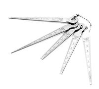 Dioche Juego de Galgas Cónicas para Soldadura de Acero Inoxidable de 2,2 Mm, Herramienta de Medición Duradera de 10 Mm para Inspecciones de Huecos y Orificios, Compacta, Portátil y Precisa para