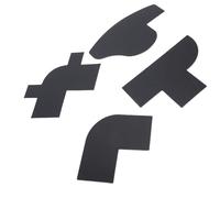 Dioche Juego de Plantillas para Moldear Barba: Tarjetas Innovadoras con Diseño de Línea Capilar para un Peinado Preciso de la Barba, Herramienta para Dar Forma a la Completa, Material ABS Seguro y