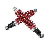 Dioche Kids Shocks 2 Amortiguadores de Suspensión para Motocicleta de 9.843 in para Moto de Cross de 50 a 125, ATV Go Kart, Ajustable, Acero de Alta Resistencia, Ajuste Universal