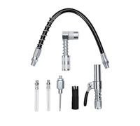 Dioche Kit de Accesorios para Pistola Engrasadora, 90 Grados | Acoplador de Acero de Aleación, Ajuste de Rosca NPT de 1/8 de Pulgada, Compatibilidad con Estándares DIN y SAE