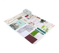 Dioche Kit de Casa de Muñecas en Miniatura, Casa de Muñecas en Miniatura Hecha a Mano, Tema de Buenos Tiempos, Esquina de la Calle, Paseo de Invierno, Rural, Decoración Divertida y Creativa para el