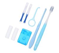 Dioche Kit de Cuidado Bucal, Cepillo de Limpieza de Dientes con Cepillo Interdental y Herramientas de Cera para Multitud, Súper Ligero y Portátil