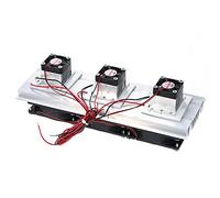 Dioche Kit de de Refrigeración por Aire de Refrigeración Peltier Termoeléctrico Trinuclear Trinuclear de 180 W con 3 Ventiladores de, Ideal para Espacios Pequeños, Funcionamiento Silencioso para