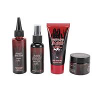Dioche Kit de Maquillaje de Sangre Falsa de 4 Piezas, Gel de Sangre Coagulada Realista y Juego de Aerosol con Ingredientes Orgánicos Seguros, para Suministros de Disfraces de Fiesta de