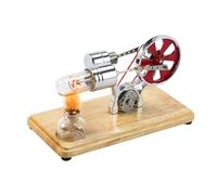 Dioche Kit de Motor Stirling Generador de Electricidad Modelo de Motor de Aire Caliente con Luz LED | Juguete Educativo de Bricolaje para Estudiantes, Profesores y Niños | Modelo de Generador Físico