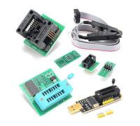 Dioche Kit de Programador USB, Kit de Programador USB con Clamp/Holder SOP8 - Quemador EEPROM Rápido y Flasheo de BIOS para Chips de la Serie 24/25 - Completo con Adaptador de 1,8 V y Enchufe SOP8