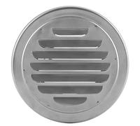 Dioche La Rejilla de Ventilación Plana Circular de Acero Inoxidable Redonda de 3" con Mosquitera en el Respiradero de Escape Es Adecuada para Soluciones de Ventilación del Hogar como Baños, Aires