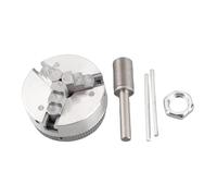 Dioche Mandril de Torno 3 Mordazas/4 Mordazas - Perno de Montaje Autocentrante Manual para Máquina de Torneado y Fresado de Rectificado de Precisión, Cuerpo de Aleación de Zinc, Amplio Rango de (3