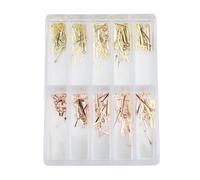 Dioche Manecillas de Reloj de Repuesto Kit de Repuesto de Manecillas de Reloj para Movimiento de Cuarzo 2035, PC21 y SL68 - Luminosas de Metal Dorado para Horas, Minutos y Segundos (Oro Rosa)