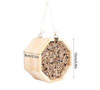 Dioche Mason Bee House Casa de Madera para Insectos y Abejas, Sala de Plantas e Insectos, Decoración de Nidos de Pájaros del Hotel, Jardinería, Ecología Fácil de Observar, Adecuada para la Educación