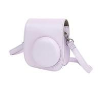 Dioche Mini Bolsa Protectora para Cámara Instantánea Estuche de PU para Mini 12 con Filtros de álbum Marcos Colgantes Coloridos Pegatinas Durable Resistente a los Arañazos Accesorios (Purple)
