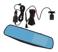 Dioche Mirror Dashcam 4.3in 1080P Mirror Dash CAM Cámara de Espejo Retrovisor Grabadora de Conducción Dual con Monitor de Estacionamiento, Grabación en Bucle y Cámara de Respaldo Resistente a la