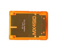 Dioche MX4SIO SIO2SD Adaptador de Tarjeta de Micro Almacenamiento Hecho a Mano Reemplazo Estable Lector de Tarjetas de Micro Almacenamiento para Consola Fat Material ABS Accesorio (Naranja